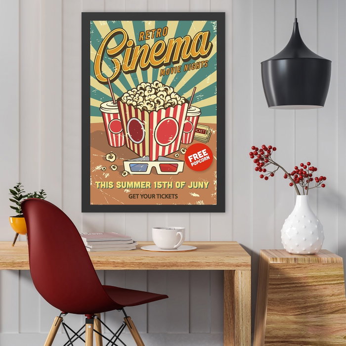 Wallity Retro Cinema 6 (40 x 55 cm) Wallity Retro Cinema 6 (40 x 55 cm)